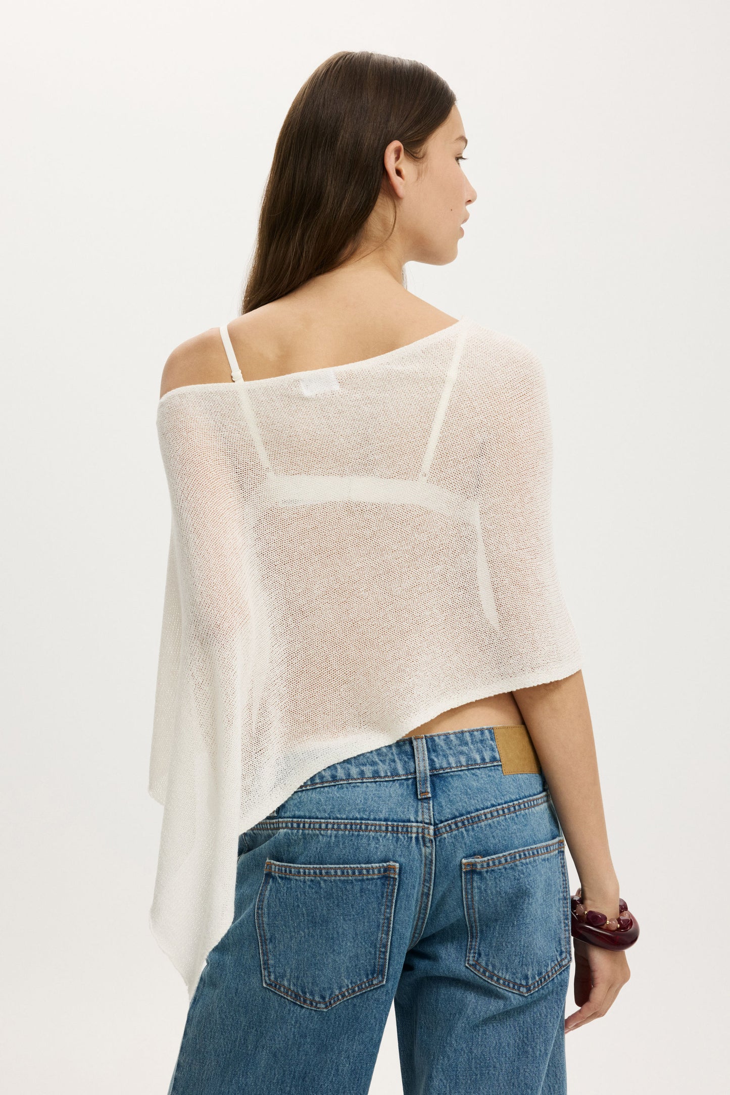 Sheer Knit Poncho