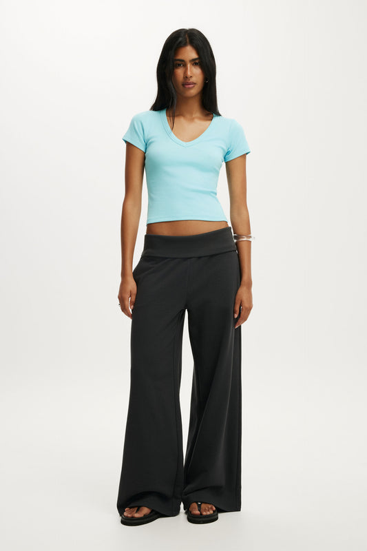 Fold Over Waistband Sweatpant