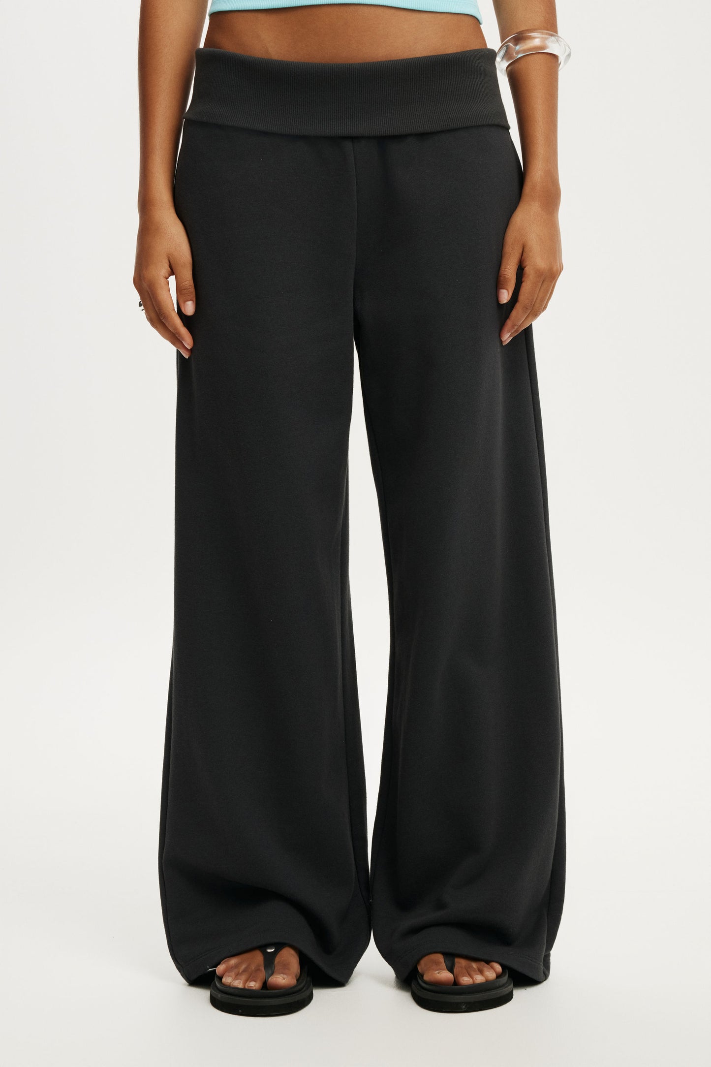 Fold Over Waistband Sweatpant