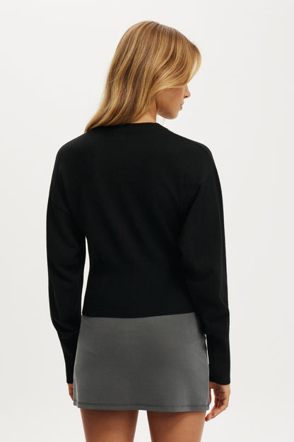 Sara Button Cardigan