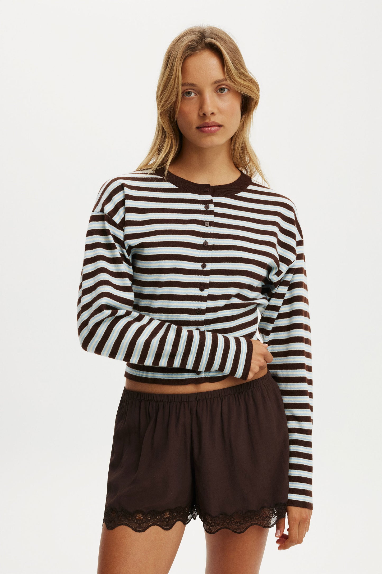 Sara Button Cardigan