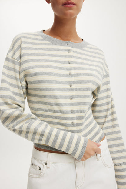 Sara Button Cardigan