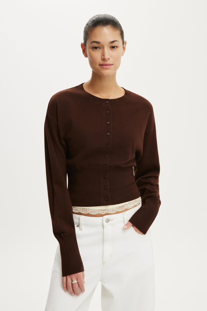 Sara Button Cardigan
