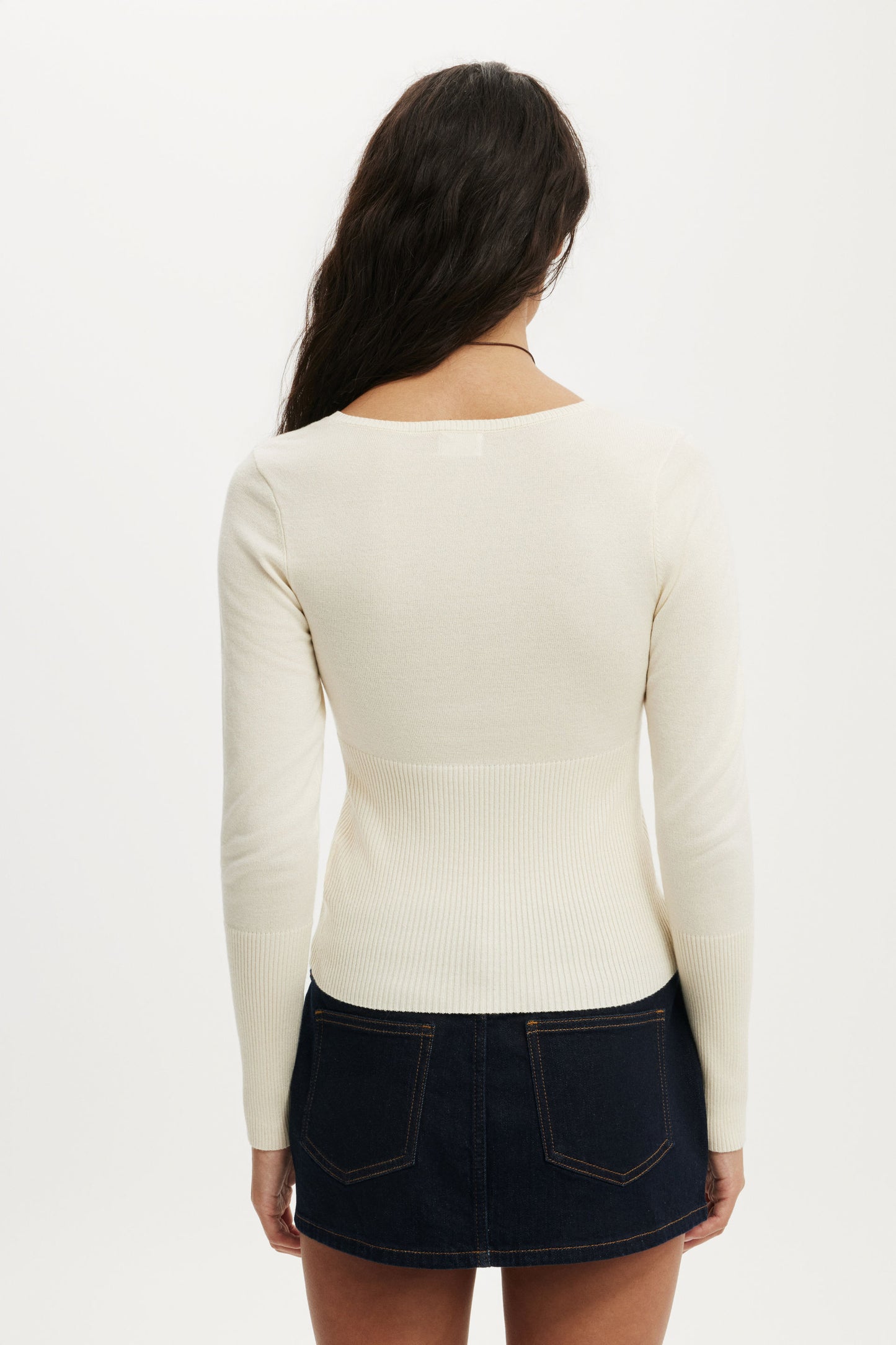 Close Knit V-Neck Top