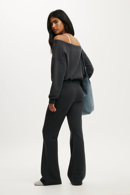 Relaxed Off Shoulder Sweatshirt