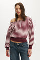 Relaxed Off Shoulder Sweatshirt