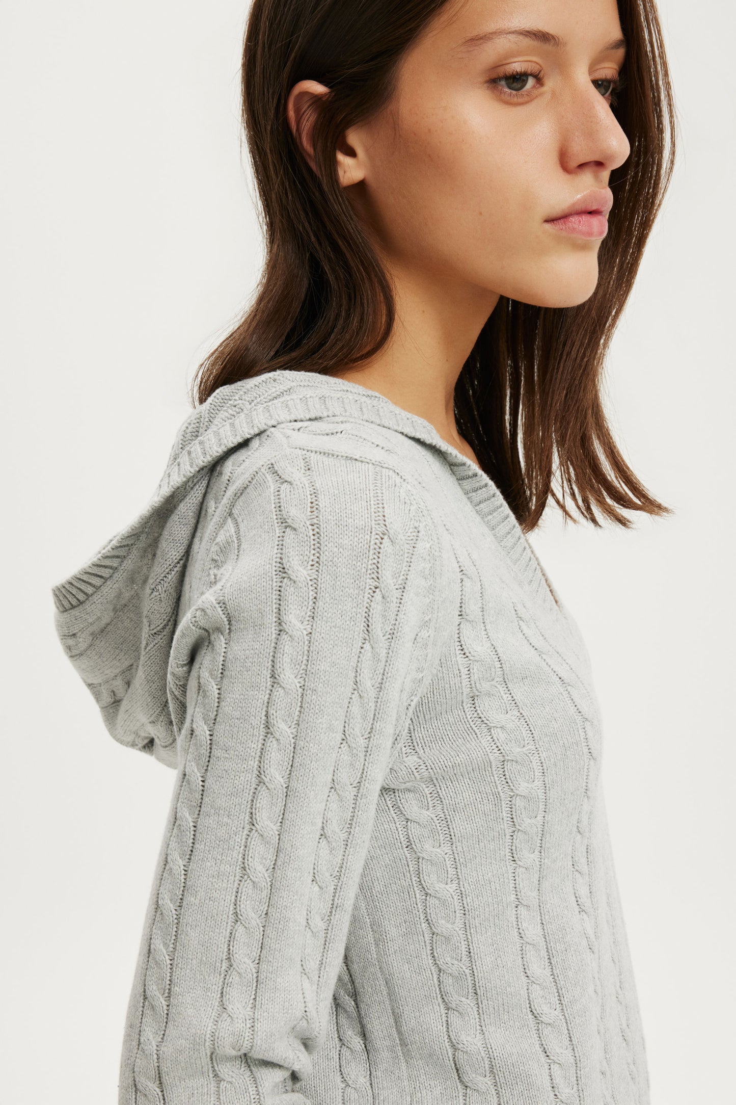 Cotton V Neck Pullover