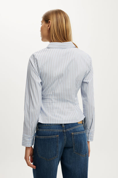 Peyton Gathered Long Sleeve Shirt