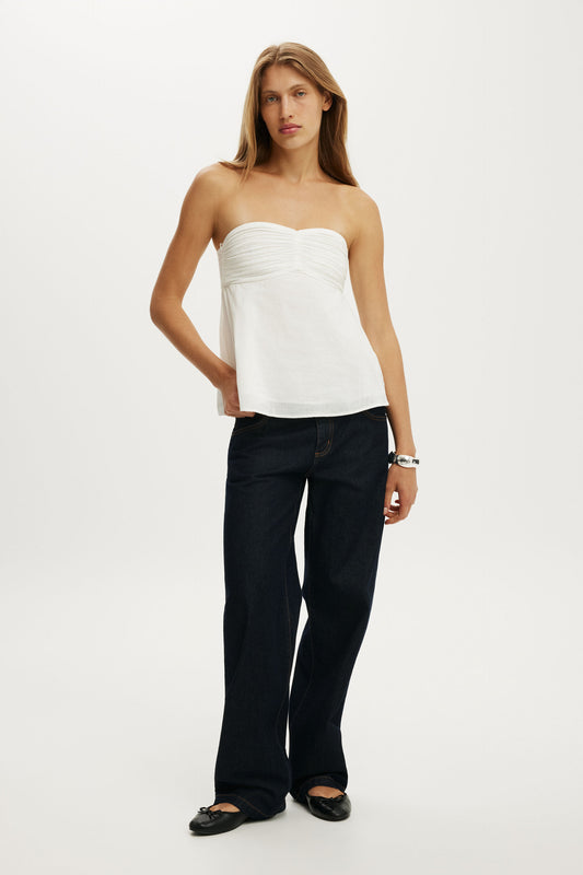 Ellie Strapless Babydoll Top