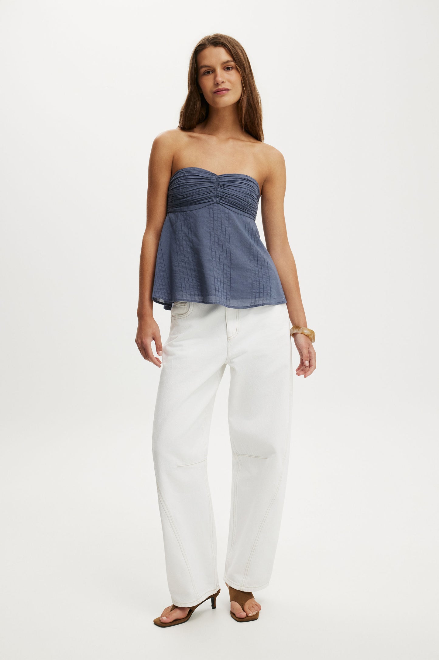 Ellie Strapless Babydoll Top