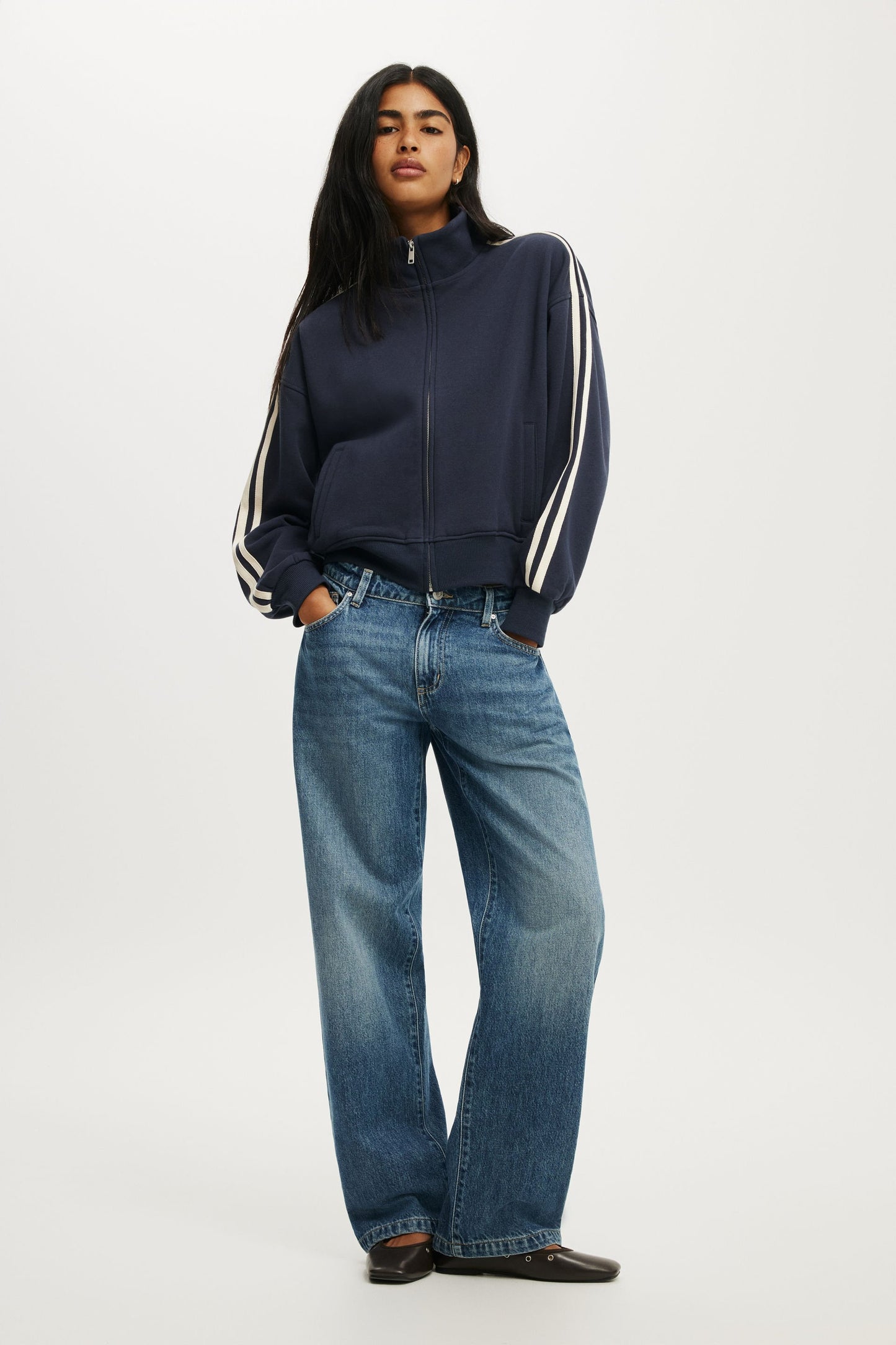 Funnel Neck Fleece Zip Through