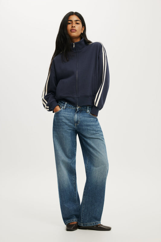 Funnel Neck Fleece Zip Through