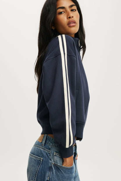 Funnel Neck Fleece Zip Through