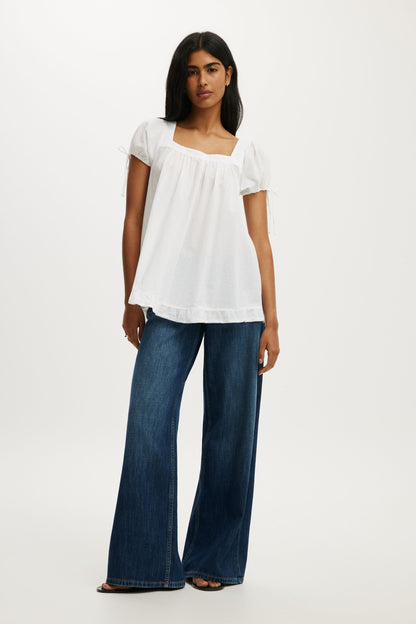 Eliza Babydoll Tunic Top
