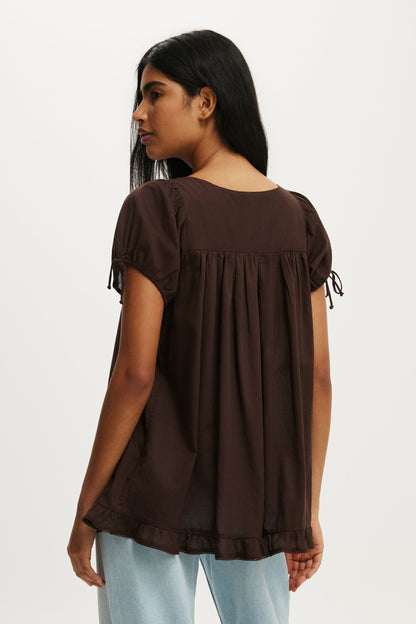 Eliza Babydoll Tunic Top