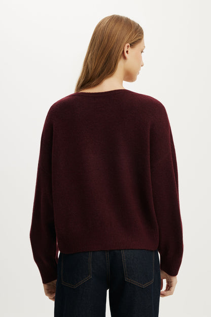 Softest Luxe  Slouchy V Knit