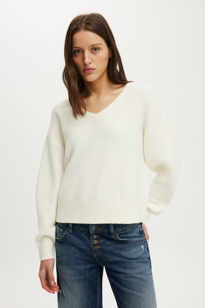 Softest Luxe Slouchy V Knit