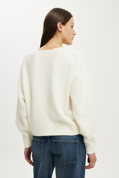 Softest Luxe Slouchy V Knit