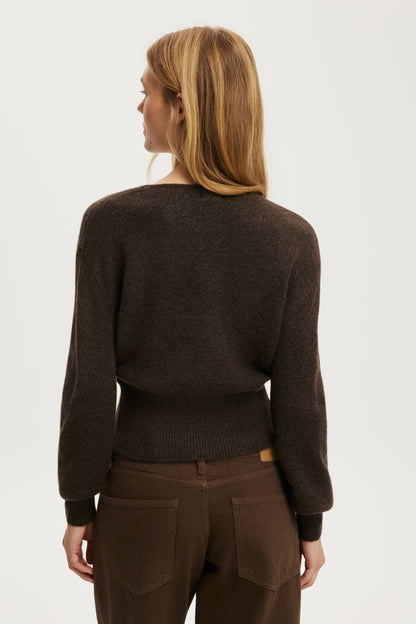 Softest Luxe Mock Wrap Knit