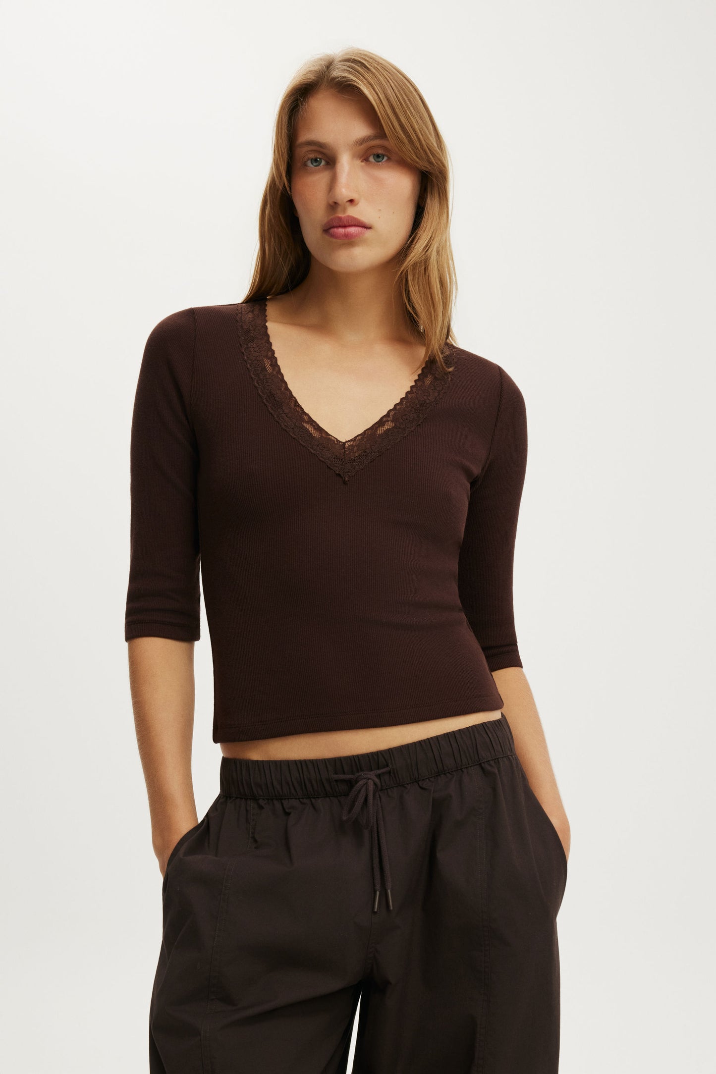 Eva Lace 3/4 Top