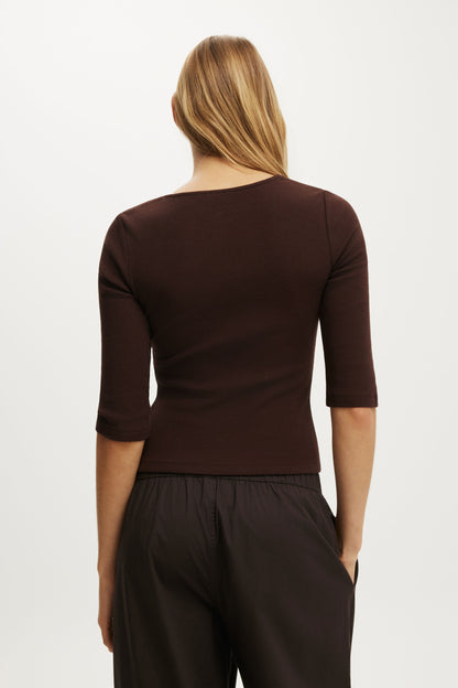 Eva Lace 3/4 Top