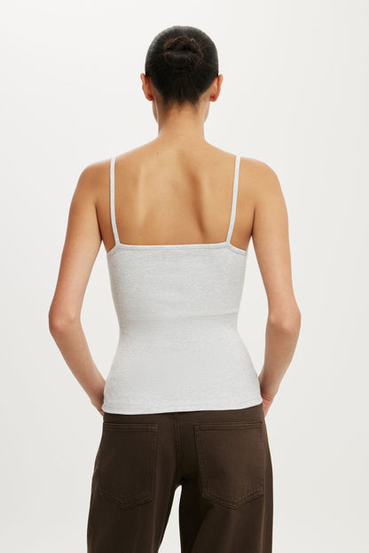 Lace Trim Longline Cami