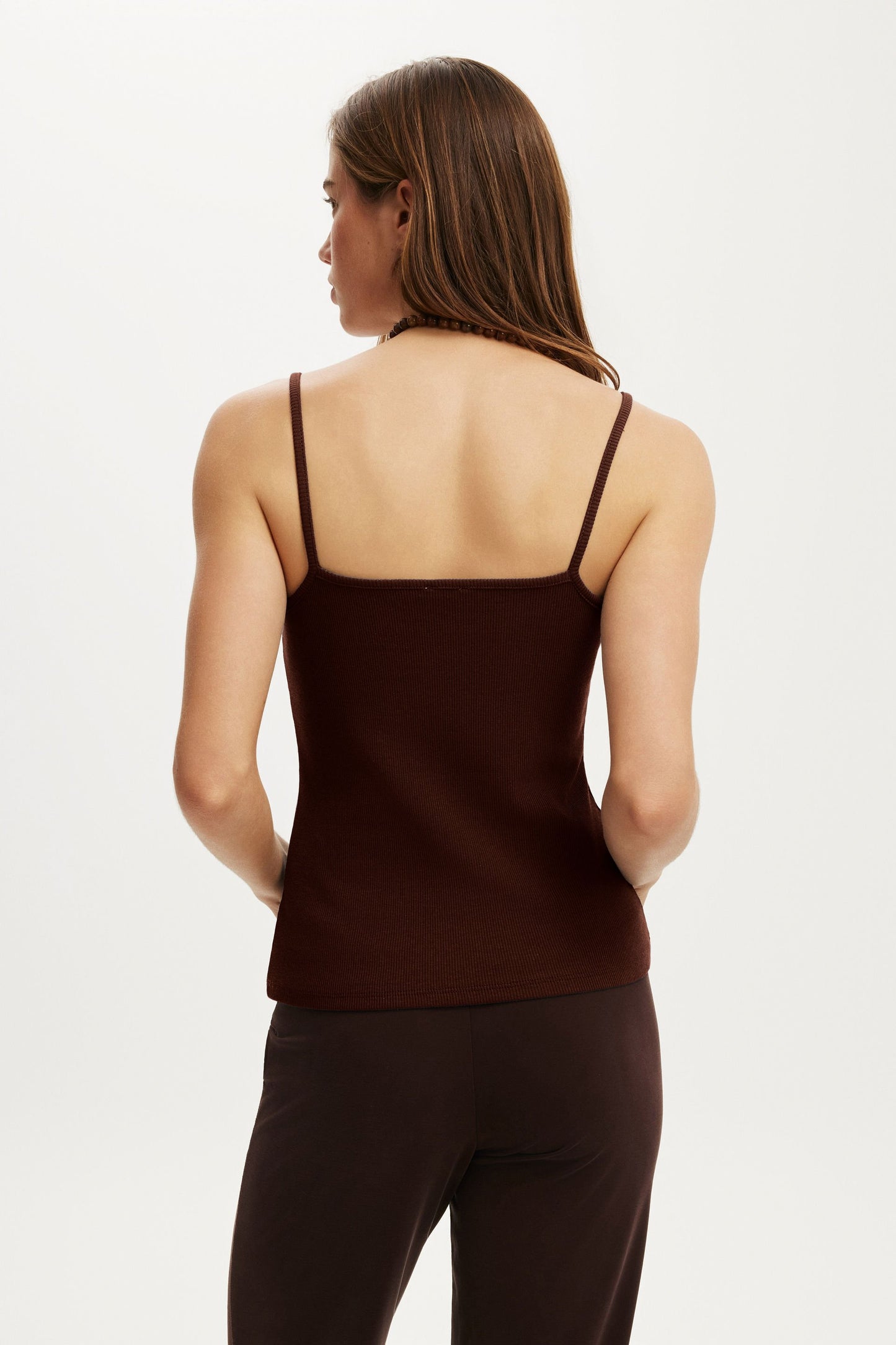 Lace Trim Longline Cami