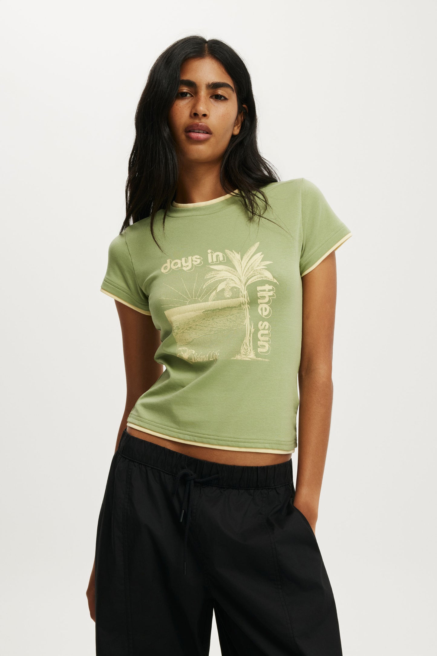 The Double Layer Tiny Graphic Tee