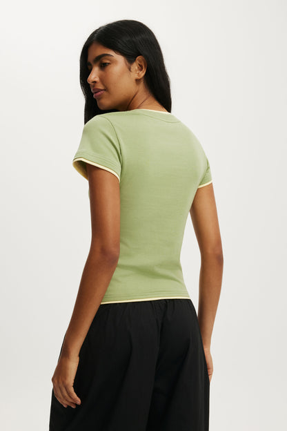 The Double Layer Tiny Graphic Tee