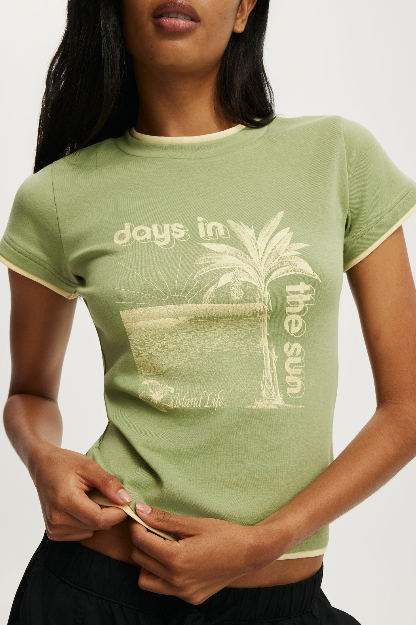 The Double Layer Tiny Graphic Tee