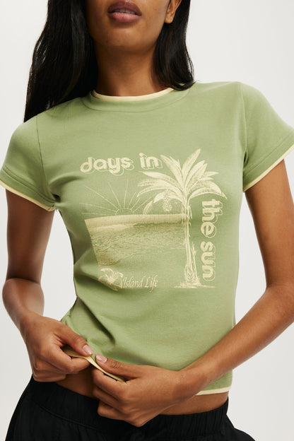 The Double Layer Tiny Graphic Tee
