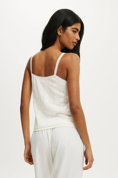 Knit Button Through Cami