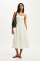 Remy Shirred Bodice Midi Dress