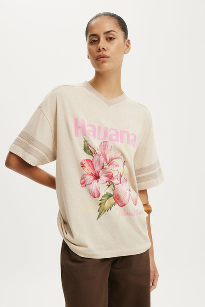 V Neck Vacay Graphic Tee