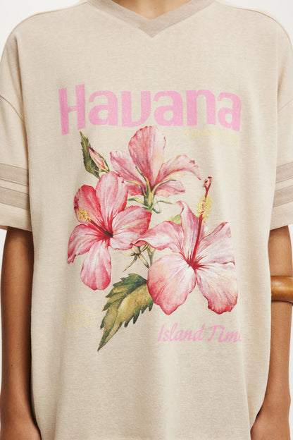 V Neck Vacay Graphic Tee
