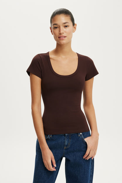 Everyday Smooth Scoop Neck Tee