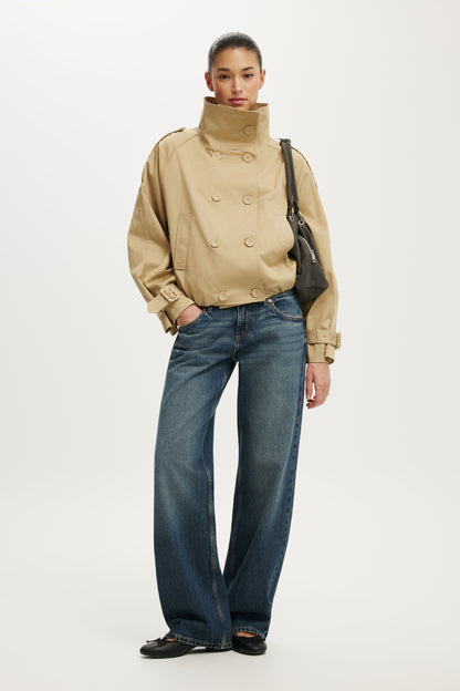 Porter Cropped Trench