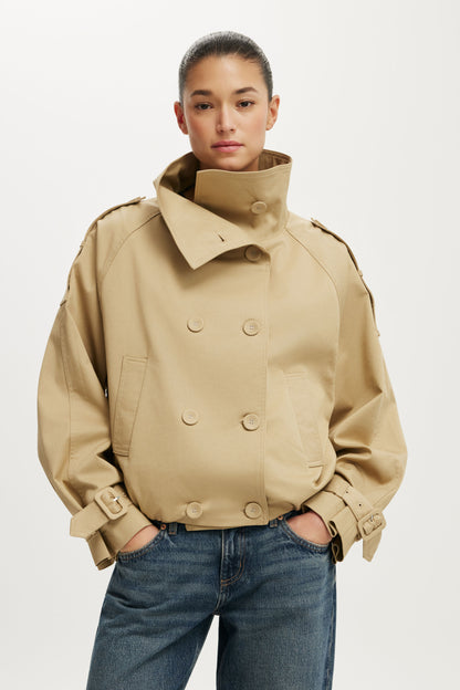 Porter Cropped Trench