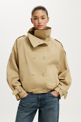 Porter Cropped Trench