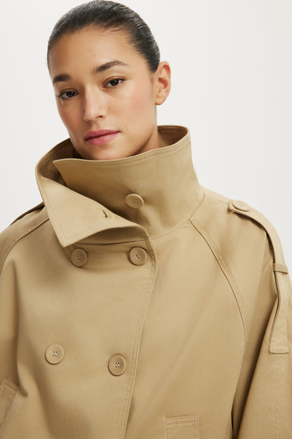 Porter Cropped Trench