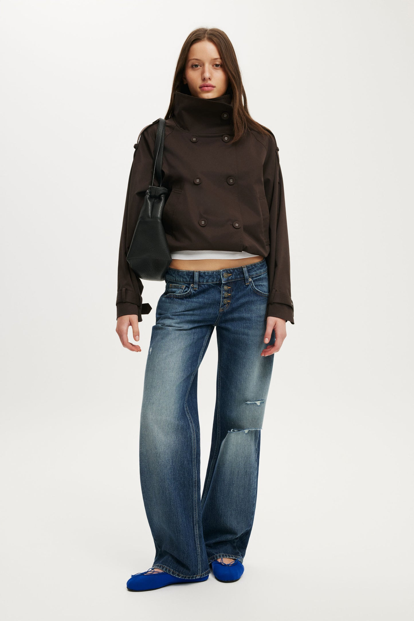 Porter Cropped Trench