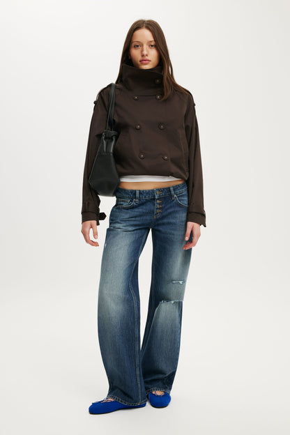 Porter Cropped Trench
