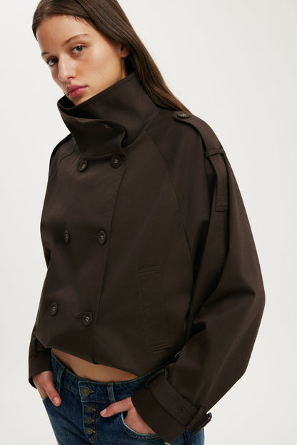 Porter Cropped Trench