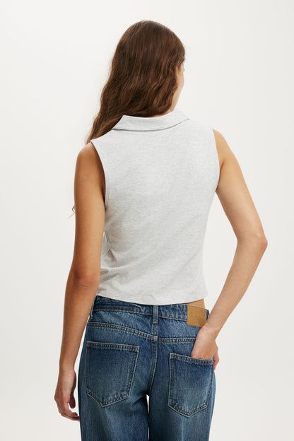 Gathered Front Polo