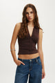 Gathered Front Polo