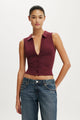 Gathered Front Polo