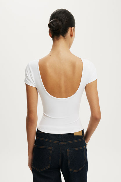Hold Me Scoop Back Tee