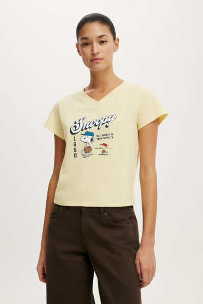 Snoopy V Neck Original Graphic Tee