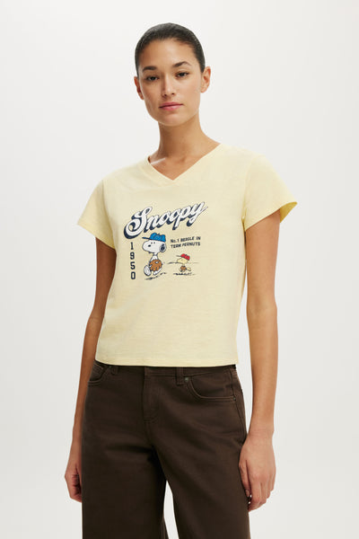 Snoopy V Neck Original Graphic Tee