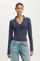 Henley Long Sleeve Polo
